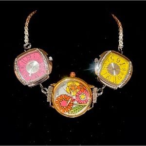 Hand made watch choker necklace